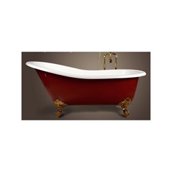 Ванна чугунная Ванна Magliezza Gracia Red 170x76 (ножки бронза) - фото 110437