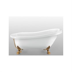 Ванна акриловая отдельно стоящая ванна Magliezza Alba (168,5х72,5), ножки бронза - фото 110634