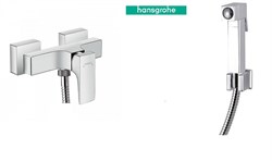 Гигиенический душ с настенным смесителем Hansgrohe Metropol 32560000 хром - фото 115833