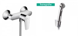 Гигиенический душ с настенным смесителем Hansgrohe Talis E 71760000 хром - фото 115856