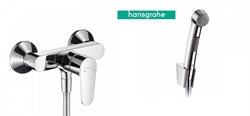Гигиенический душ с настенным смесителем Hansgrohe Talis E 31662000 хром - фото 115877