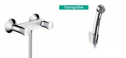 Гигиенический душ с настенным смесителем Hansgrohe Logis 71263000 хром - фото 115882