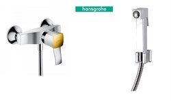 Гигиенический душ с настенным смесителем Hansgrohe Metropol Hansgrohe 31360090  17028