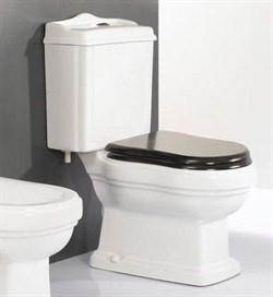 Унитаз-компакт CEZARES LAREDO CZR-165-T+CZR-239-T+CZR-T-165W-S-G с деревянной крышкой микролифт 20709 - фото 136300