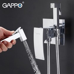 Гигиенический душ скрытого монтажа GAPPO G7207-1 хром - фото 162123