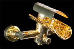 Каскадный смеситель для ванны Boheme Hypnose 233-G золото - фото 167610