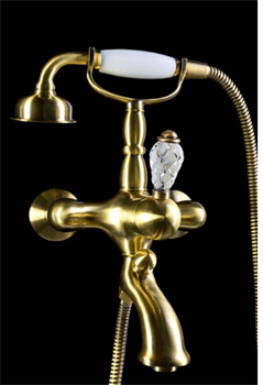 Смеситель для ванны Boheme Cristal 303-CRST бронза - фото 167760