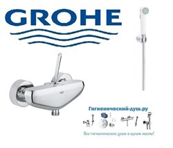 Гигиенический душ GROHE Eurodisc Joy 234326356IL0 хром/белый - фото 174234