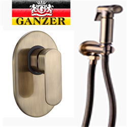 Гигиенический душ скрытого монтажа GANZER LEON GZ 5101D бронза - фото 181816