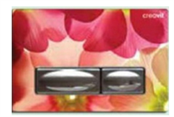 Клавиша смыва Creavit Design GP4009.05 цветы - фото 186033