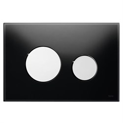 Панель смыва TECEloop 9240656 стекло черное, клавиши хром глянцевый - фото 190180