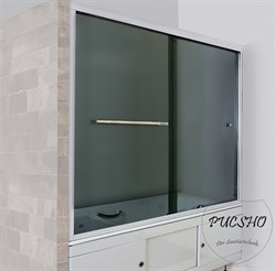 Шторка на ванну PUCSHO "Vorhang" Gray (3100) 1800x2000 - фото 190412
