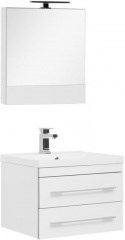 Комплект мебели для ванной Aquanet Верона NEW 58 белый (подвесной 2 ящика) - фото 209681