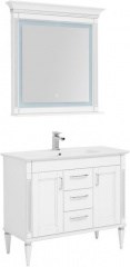 Комплект мебели для ванной Aquanet Селена 105 белый/серебро (3 ящика, 2 дверцы) - фото 209699