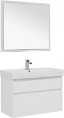 Мебель для ванной Aquanet Nova Lite 90 белый (2 ящика) - фото 209727