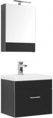 Мебель для ванной Aquanet Верона NEW 50 черный (подвесной 1 ящик) - фото 209818
