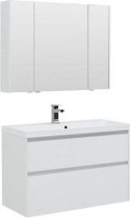 Мебель для ванной Aquanet Гласс 100 белый - фото 209840