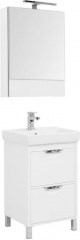 Мебель для ванной Aquanet Гретта 55 New белый (2 ящика) - фото 209863