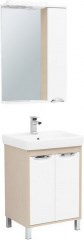 Мебель для ванной Aquanet Гретта 60 New светлый дуб (2 дверцы) - фото 209867