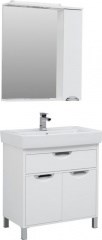Мебель для ванной Aquanet Гретта 80 New белый (1 ящик, 2 дверцы) - фото 209886