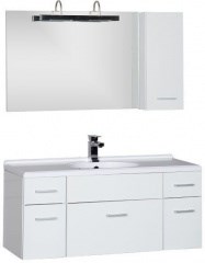 Мебель для ванной Aquanet Данте 110 L белый (1 навесной шкафчик) - фото 209895