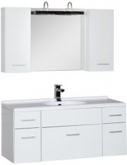 Мебель для ванной Aquanet Данте 110 белый (2 навесных шкафчика) - фото 209898