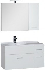 Мебель для ванной Aquanet Данте 85 L белый (камерино 1 навесной шкафчик) - фото 209901