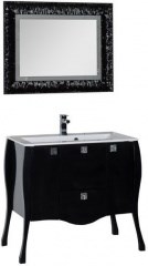 Мебель для ванной Aquanet Мадонна 90 черный - фото 210008