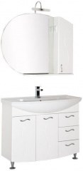 Мебель для ванной Aquanet Моника 105 белый - фото 210015