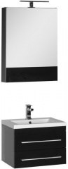 Мебель для ванной Aquanet Нота 58 черный (камерино) - фото 210021