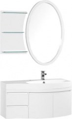 Мебель для ванной Aquanet Опера 115 R белый (2 дверцы 2 ящика) - фото 210040