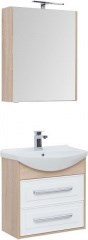 Мебель для ванной Aquanet Остин 65 дуб сонома/белый - фото 210054