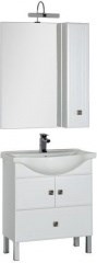 Мебель для ванной Aquanet Стайл 75 белый (2 дверцы 1 ящик) - фото 210137