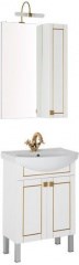 Мебель для ванной Aquanet Честер 60 белый/золото - фото 210182