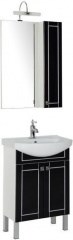 Мебель для ванной Aquanet Честер 60 черный/серебро - фото 210185