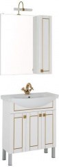 Мебель для ванной Aquanet Честер 75 белый/золото - фото 210186
