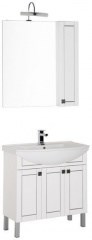 Мебель для ванной Aquanet Честер 85 белый/серебро - фото 210188