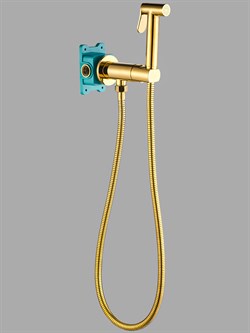 Гигиенический душ с прогрессивным смесителем ALMAes AGATA AL-877-08 золото - фото 212330
