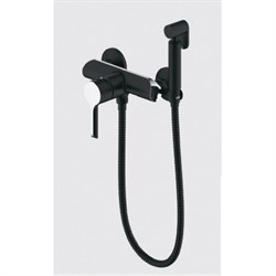 Гигиенический душ с настенным смесителем GAPPO G2003-6 черный/хром - фото 214004
