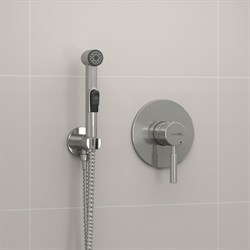 Гигиенический душ скрытого монтажа WasserKRAFT Wern A04200 сатин - фото 214278
