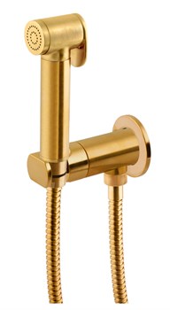 Гигиенический душ с прогрессивным смесителем Remer SHUT OFF N64W BG золото матовое - фото 221379