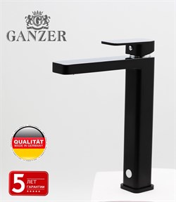 Смеситель для раковины Ganzer STEFAN GZ 12016-C черный/хром - фото 225781