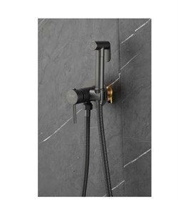 Гигиенический душ скрытого монтажа FRAP F7505-9 оружейная сталь - фото 231469