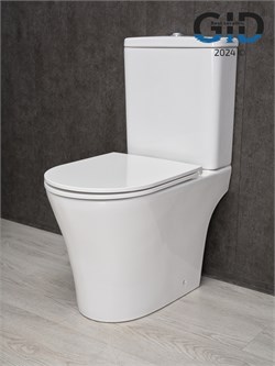 Напольный унитаз белый безободковый микролифт дюропласт Gid Tn2124 44549 - фото 254652