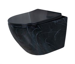 Безободковый подвесной унитаз под камень микролифт дюропласт Gid Bs2198 44563 - фото 254890