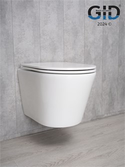 Безободковый подвесной унитаз микролифт дюропласт Gid Tr2130 44572 - фото 255039