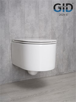 Безободковый подвесной унитаз микролифт дюропласт Gid Tr2150 44582 - фото 255256