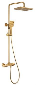 Душевая система с термостатом KAISER Cube 01382-3 золото матовое 44644