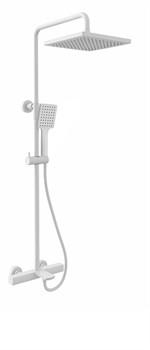 Душевая система с термостатом KAISER Cube 01382-4 белая матовая 44645