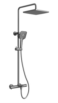 Душевая система с термостатом KAISER Serio 05382-15 оружейная сталь 44648